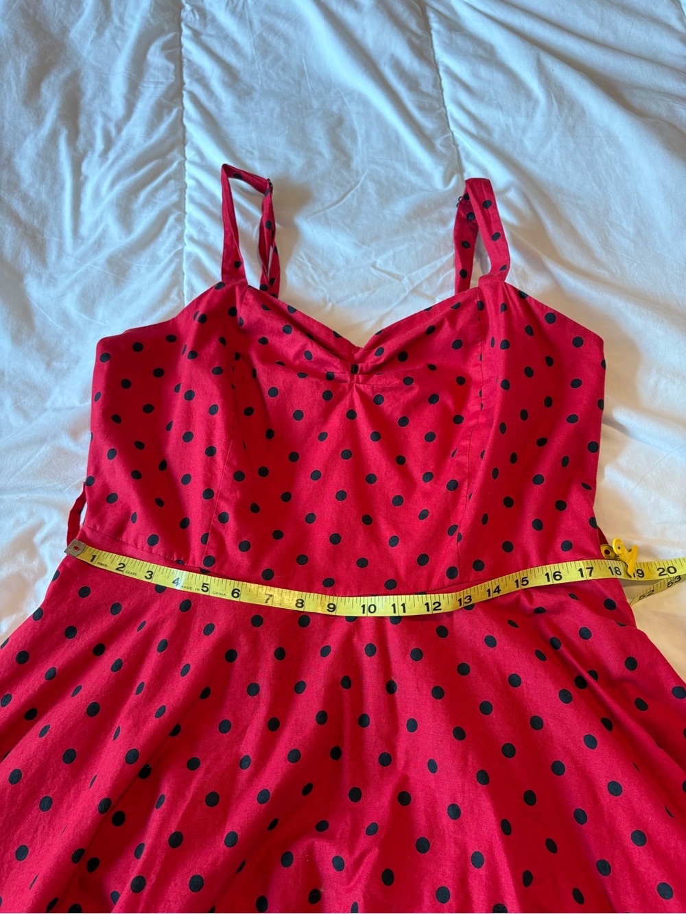 City Chic Red Polka Dot 50’s style Swing Dress - Picture 6 of 9